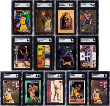1996-2007 Topps & Assorted Brands Kobe Bryant SGC-Graded Card Collection (13 Different) Featuring Rookie Card Examples!